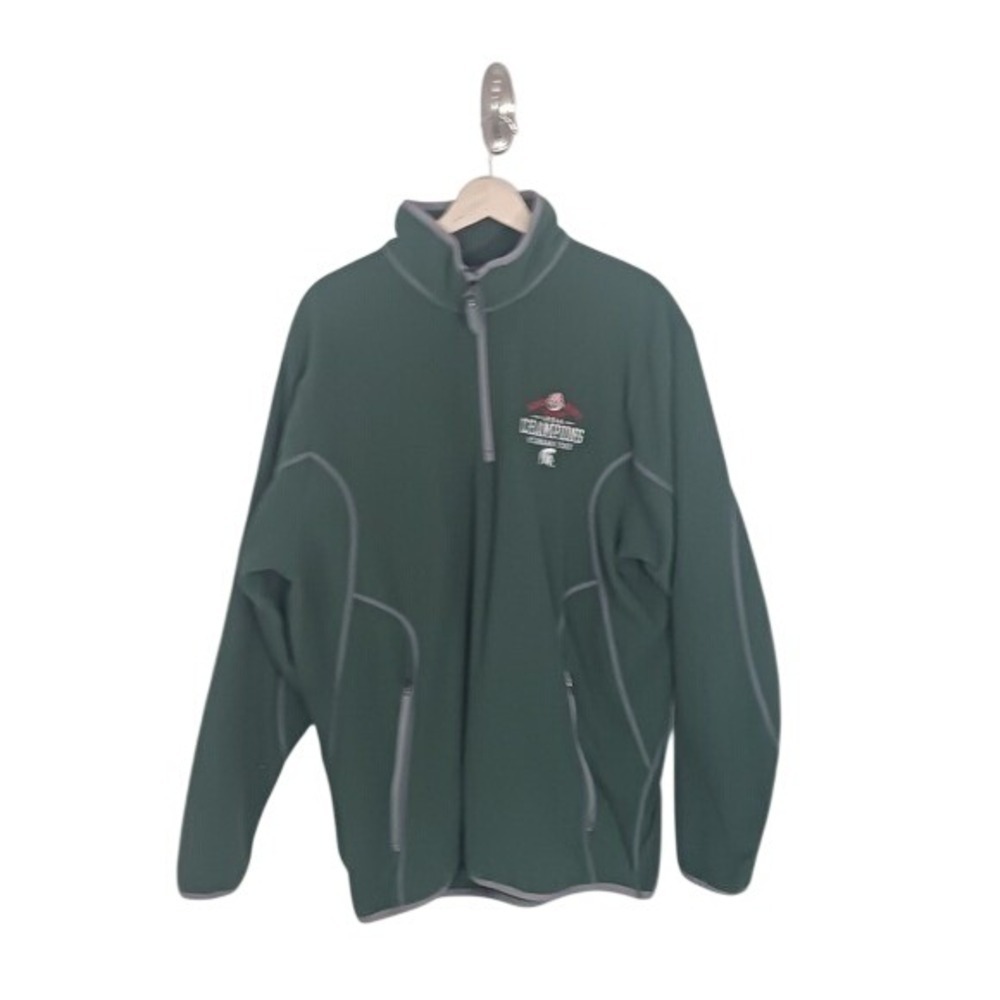Michigan State Spartans 2014 Rose Bowl Champions Fleece Jacket Men's L MSU
